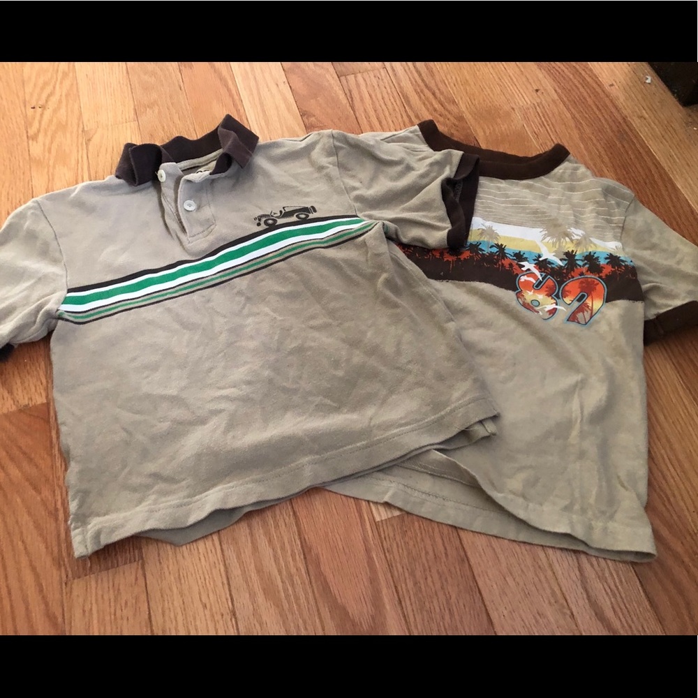 2 Boys Tan T-Shirts